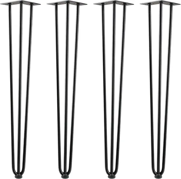 4er Set Hairpin Legs 71cm, Schwarz