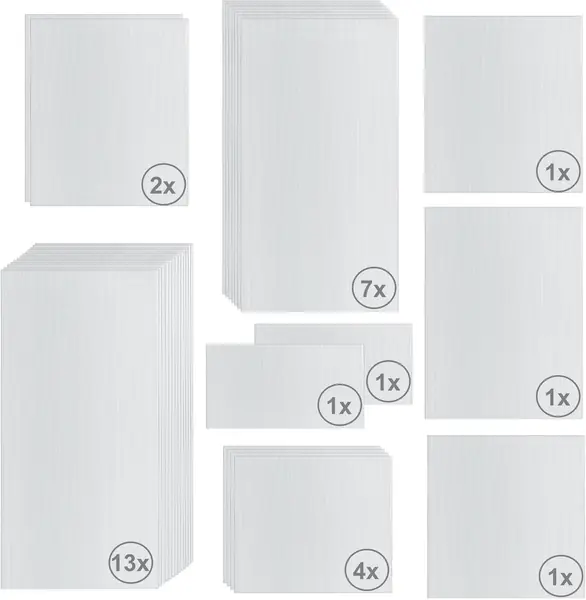Hohlkammerstegplatten Set 31-teilig