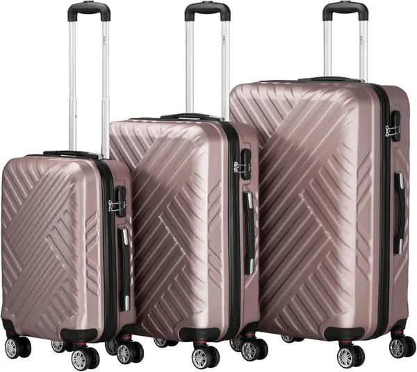 Koffer Set 3 Stück, Rosé