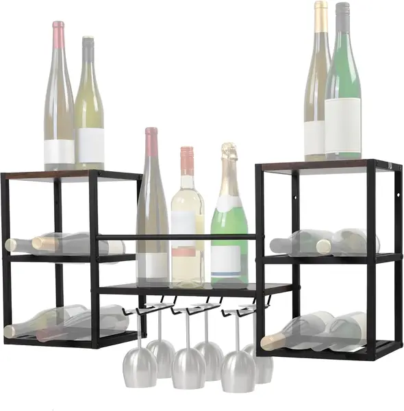 Weinregal wandmontiert